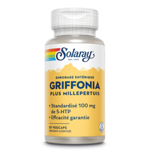 Griffonia Simplicifolia standardisé à 98% 5-HTP 100mg + Millepertuis 210mg Solaray