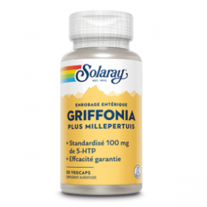 Griffonia Simplicifolia standardisé à 98% 5-HTP 100mg + Millepertuis 210mg Solaray
